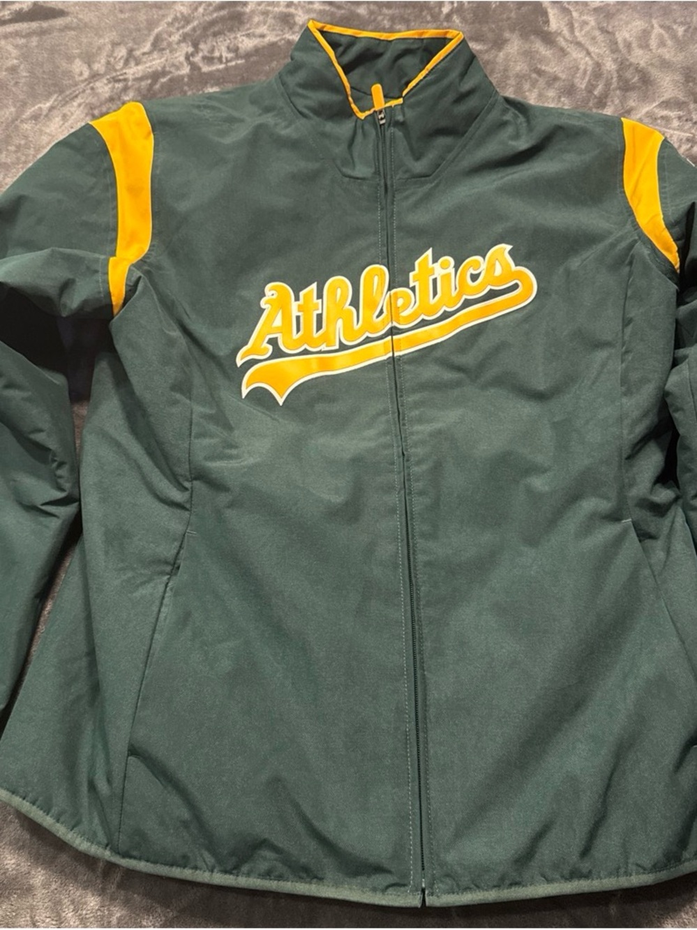 Majestic Green ThermaBase Jacket with White and Red Logos